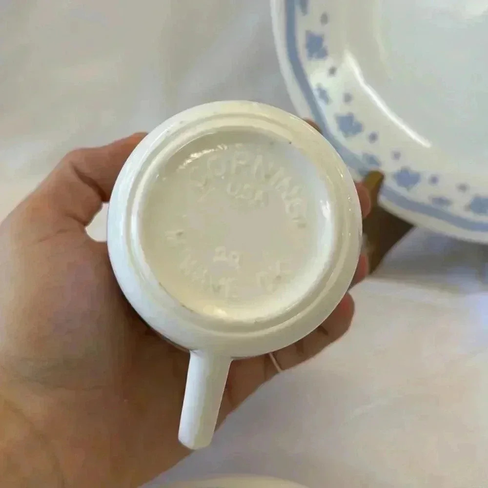 Corelle Morning Blue Dinnerware Set of 5 for 1 Person - Picture 9 of 9